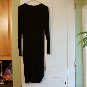 Long sleeve black dress